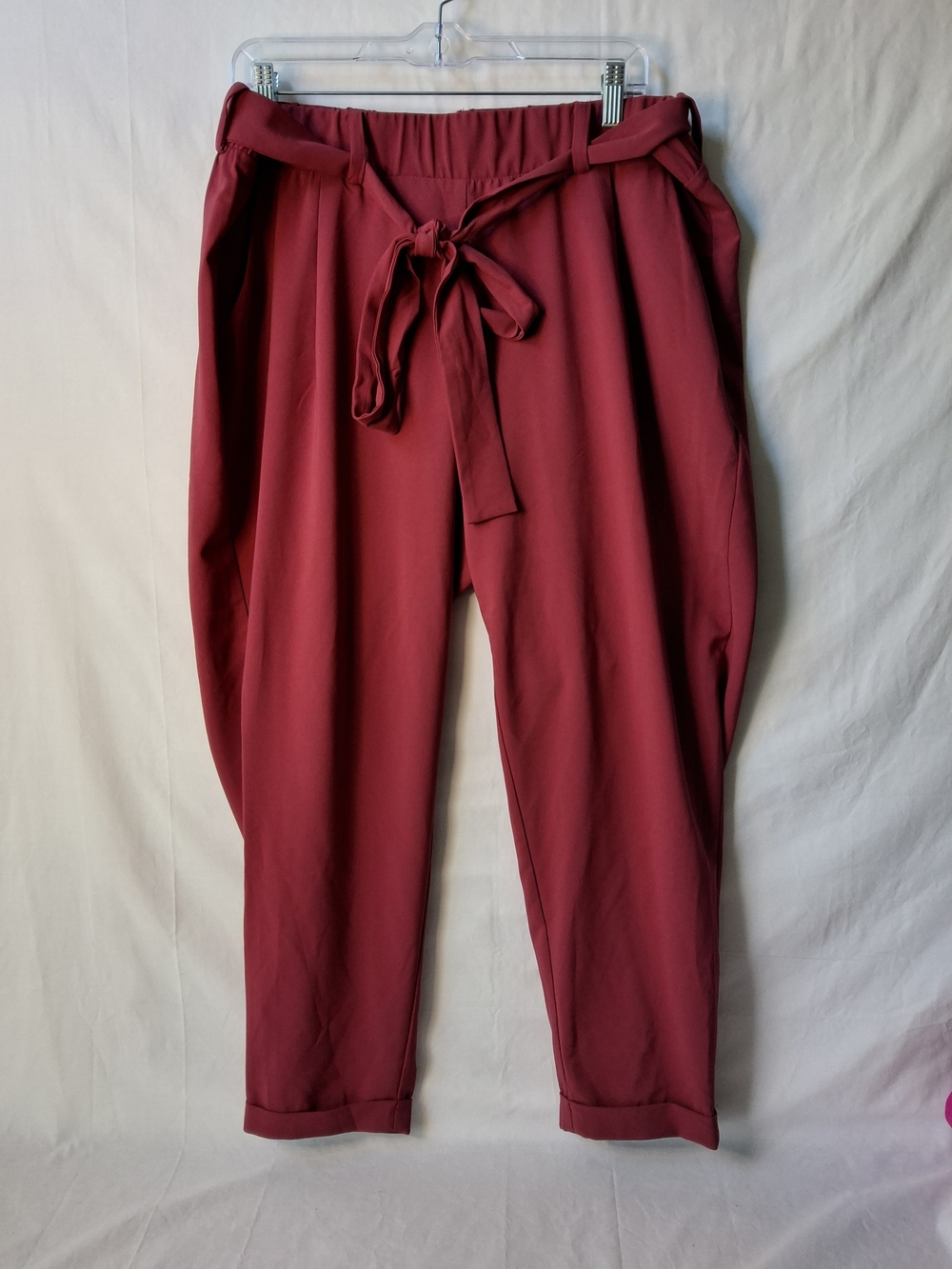 torrid Mauve Pink Tie-Waist Cropped Dress Cigarette Pants‎